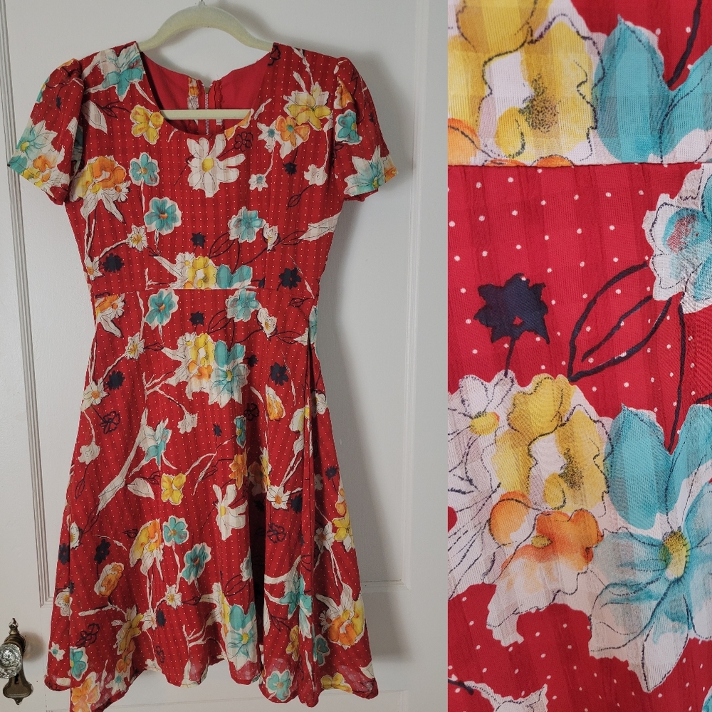 Handmade Floral Dress